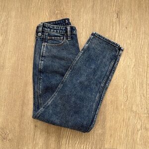 Hollister High-Rise Women's Dark Blue Mom Jeans